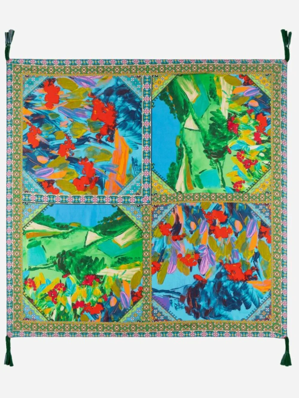 Johnny Was 100% Silk Scarf